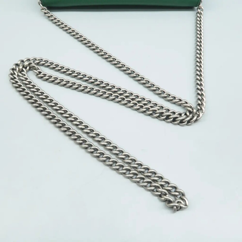 100% Authentic GUCCI Dionysus Chain Wallet Green Leather Shoulder Bag - Picture 6 of 12